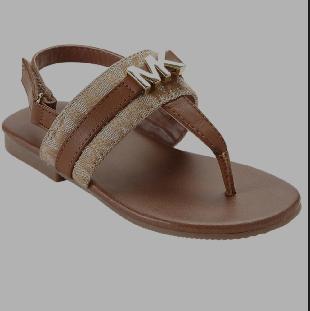Micheal Kors Youth Girls T Thong Sandals Size 3